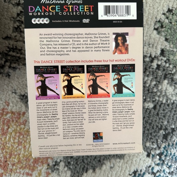 Y2K Madonna Grimes Dance Street Workout Collection DVD Set of 4 Fitness Dance - Picture 9 of 16